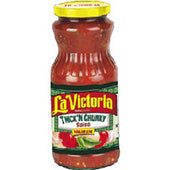 La Victoria Thick & Chunky Salsa, Mild, Retail , 16 Ounce -- 12 Case