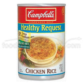 Campbells Healthy Request Chicken Rice Soup - 10.5 oz. can, 12 per case
