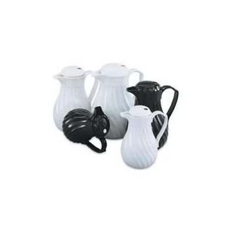 Vollrath SwirlServe Hot-N-Cold Black Insulated Beverage Server, 20 Ounce -- 12 per case.