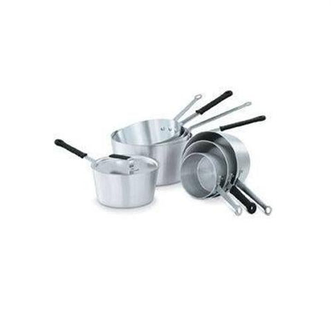 Vollrath 7 Quart Aluminum Tapered Sauce Pan with Natural Finish and Plain Plated Handle -- 6 per case.