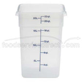 Translucent Cambro CamSquares Midnight Blue Food Storage Container, 22 Quart -- 6 per case.