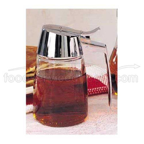 Traex Dripcut Continental Glass Jar with Chrome Plated Top, 12 Ounce -- 12 per case.
