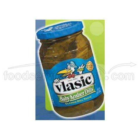 Pinnacle Foods Vlasic Crunchy Pickled Baby Kosher Dill Snacks, 32 Ounce -- 12 per case.
