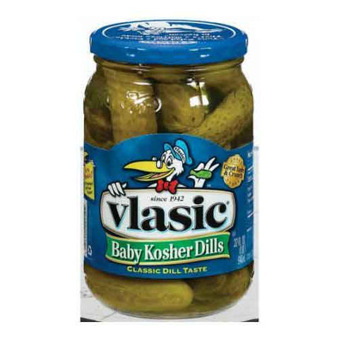 Pinnacle Foods Vlasic Whole Baby Kosher Dills Pickle, 32 Ounce -- 12 per case.