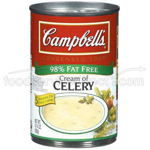 Campbells Condensed Reduced Fat Cream of Celery Soup - 10.75 oz. can, 12 per case