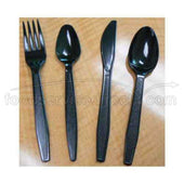 Goldmax Platinum Series Black Polystyrene Extra Heavy Weight Fork, 14.5 x 8.25 x 8.5 inch -- 10 per case.