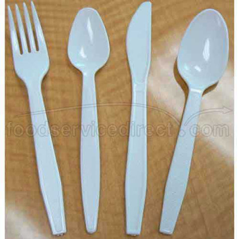 Goldmax Platinum Series White Polystyrene Extra Heavy Weight Fork, 14.5 x 8.25 x 8.5 inch -- 10 per case.