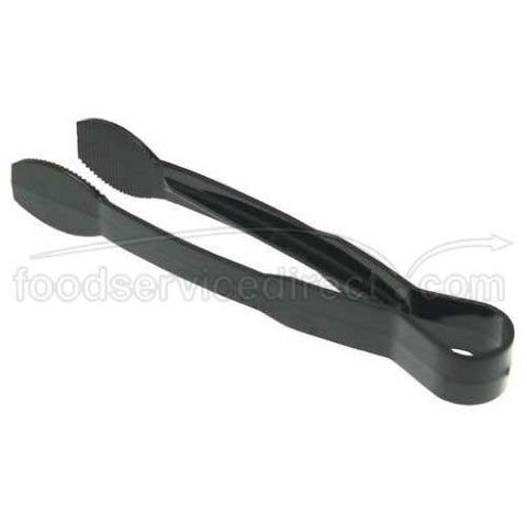 Black Cambro Lugano Easy Grip Angled Tong, 10 13/16 inch -- 12 per case.