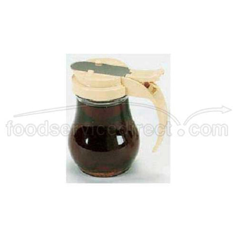 Traex Cafe Color Collection Dripcut Server - Glass Jar, Almond Plastic Top, 6 Ounce -- 12 per case.