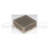 Traex Rack Master Beige 25 Compartment Glass Rack with Three Extenders, 8 3/4 x 19 3/4 x 19 3/4 inch -- 2 per case.