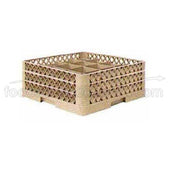 Traex Rack Master Beige 16 Compartment Glass Rack with Two Extenders, 7 1/8 x 19 3/4 x 19 3/4 inch -- 2 per case.