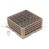 Traex Rack Master Beige 36 Compartment Glass Rack with Two Extenders, 7 1/8 x 19 3/4 x 19 3/4 inch -- 2 per case.
