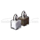 Traex Dripcut Continental Square Salt and Pepper Shaker - Glass Jar, 1/2 Ounce -- 72 per case.