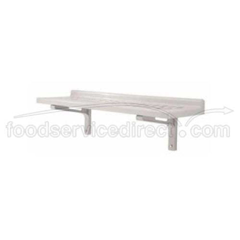 Speckled Gray Cambro Camshelving Wall Slotted Shelf, 48 x 14 inch.