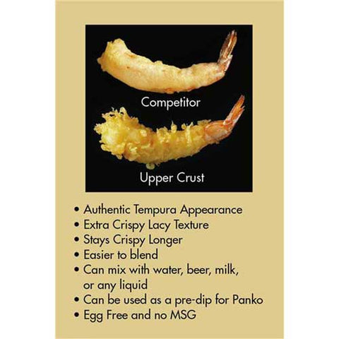 Upper Crust Enterprises Tempura Batter Mix, 25 Pound.