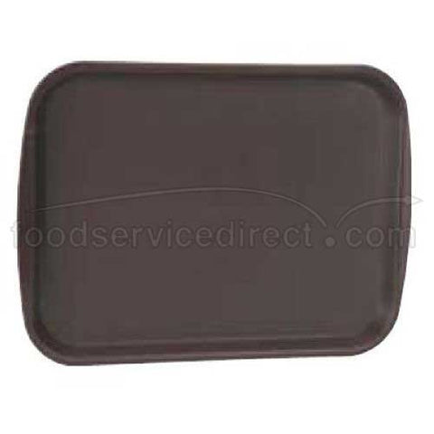 Traex Brown Fast Food Tray, 12 1/8 x 17 3/16 inch -- 24 per case.