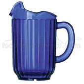 Traex Tuffex I Polycarbonate Three Lipped Deluxe Cobalt Blue Pitcher, 60 Ounce -- 12 per case.