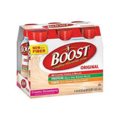 Boost Original Creamy Strawberry Nutritional Drink, 8 Fluid Ounce - 6 per pack -- 4 packs per case.