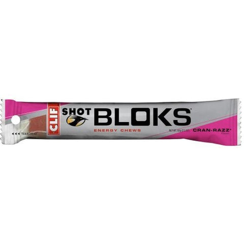 Clif Shot Bloks Cran Razz Energy Chews, 2.1 Ounce -- 144 per case.