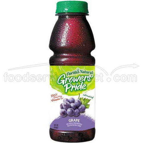 Floridas Natural Growers Pride Grape Cocktail Juice, 14 Fluid Ounce -- 12 per case.