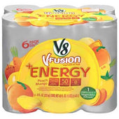 V8 Fusion Peach Mango Beverage, 48 Fluid Ounce -- 4 per case.