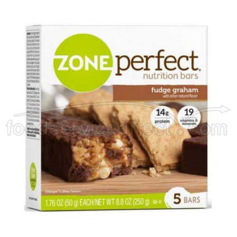 Zone Perfect Classic Fudge Graham Nutrition Bar, 1.76 Ounce - 5 per pack -- 6 packs per case.