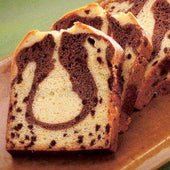 Sweet Street Pullman Marble Chocolate Chip Coffee Cake Loaf, 18 Slice -- 2 per case.