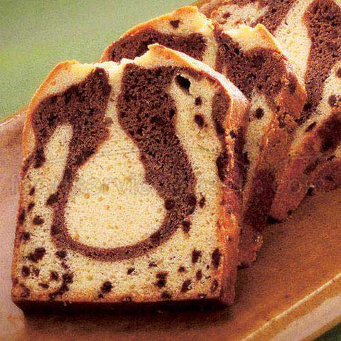 Sweet Street Pullman Marble Chocolate Chip Coffee Cake Loaf, 18 Slice -- 2 per case.