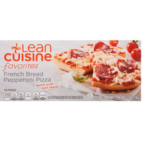 Nestle Stouffers Lean Cuisine Casual Eating Pepperoni French Bread Pizza, 5.25 Ounce -- 12 per case.