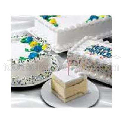 Rich Jon Donaire White Cake/Strawberry Swirl Festive Decorated Ice Cream Cake, 77 Ounce -- 4 per case.