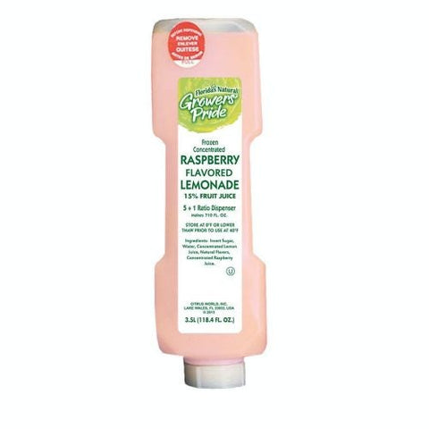 Growers Pride Raspberry Lemonade Juice, 3.5 Liter -- 3 per case.