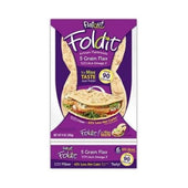 Flatout Pattco Five Grain Flax Artisan Flatbread, 1.7 Ounce - 5 per pack -- 12 packs per case.