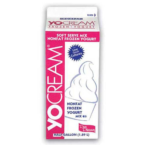 Yocream Pistachio Nonfat Soft Serve Yogurt Mix, 64 Ounce -- 6 per case.