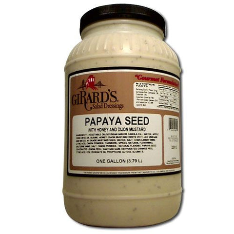 Girards Dressing Papaya Seed Mustard Dressing, 1 Gallon -- 2 per case.