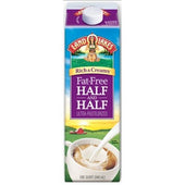 Land O Lakes Fat Free Half and Half Ultra Pasteurized Coffee, 32 Ounce -- 12 per case.