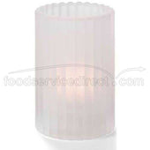 Hollowicks Satin Crystal Vertical Rod Cylinder Lamp, 4 5/8 inch Height.