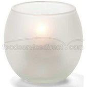 Hollowicks Satin Crystal Tealight Glass Lamp, 2 3/8 inch Height.