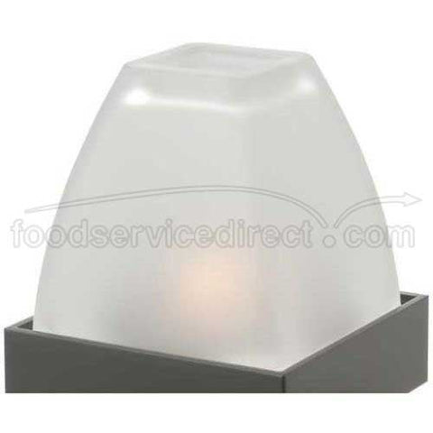Hollowicks Satin Crystal Pyramid Globe Only, 3 inch Height.
