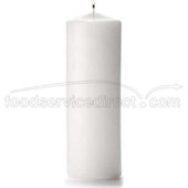 Hollowicks Select Wax White Pillar Candle, 9 inch Height -- 12 per case