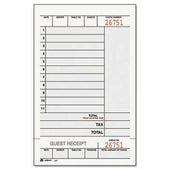Adams Guest Check Unit Set, Carbonless Duplicate, 7 1/4 x 4 1/4, 250/Pack