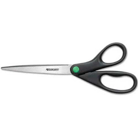 Westcott KleenEarth Recycled Scissors, Black, 9 inch Long