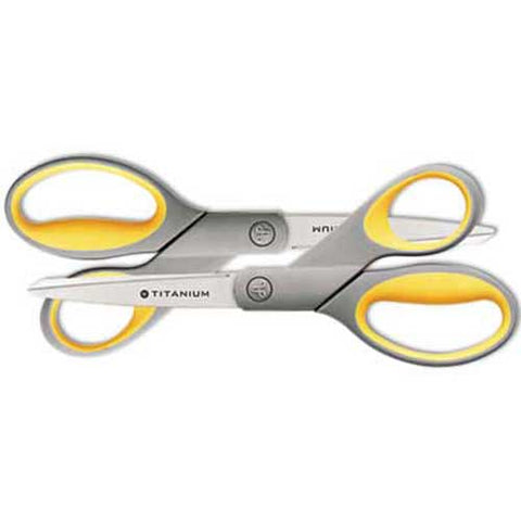 Westcott Titanium Bonded Scissors, 8 inch Straight, 2/Pack