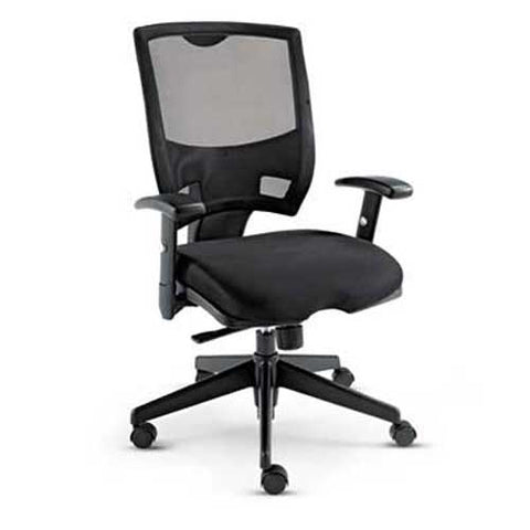 Alera Epoch Series Multifunction Mesh Mid-Back, Black