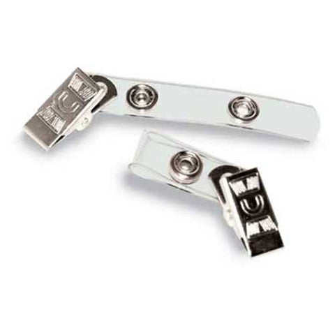 Advantus Badge Straps w/Clip, Vinyl, 3/8 inchw, 100/Box