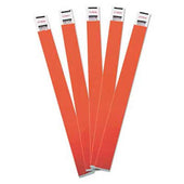 Advantus Crowd Management Wristbands, Sequentially Numbered, Red, 500/Pack