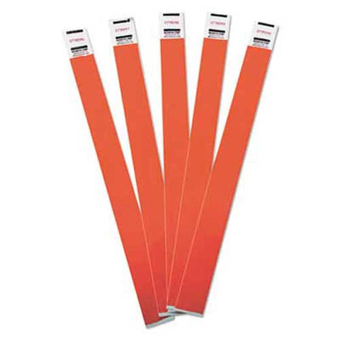 Advantus Crowd Management Wristbands, Sequentially Numbered, Red, 500/Pack