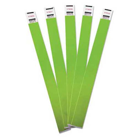 Advantus Crowd Management Wristbands, Sequentially Numbered, Green, 500/Pack