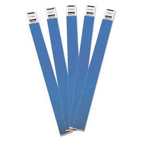 Advantus Crowd Management Wristbands, Sequentially Numbered, Blue, 500/Pack