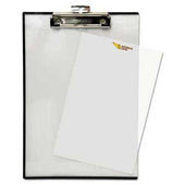 Baumgartens Quick Reference Clipboard, 1/2 inch Capacity, 8 1/2 x 11, Clear