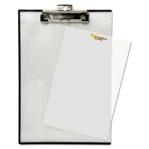 Baumgartens Quick Reference Clipboard, 1/2 inch Capacity, 8 1/2 x 11, Clear